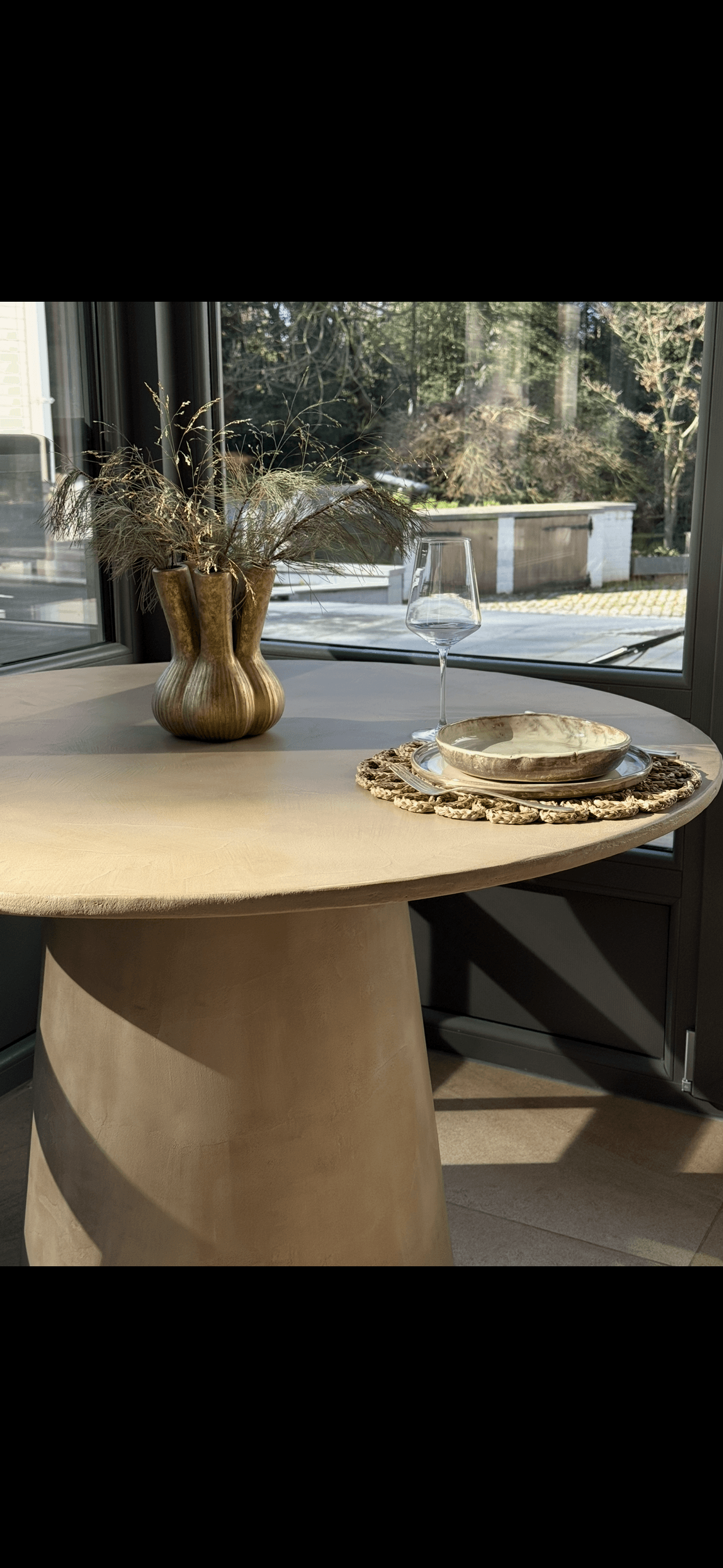 Mortex tafel, ambachtelijk handwerk